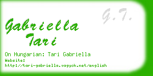 gabriella tari business card